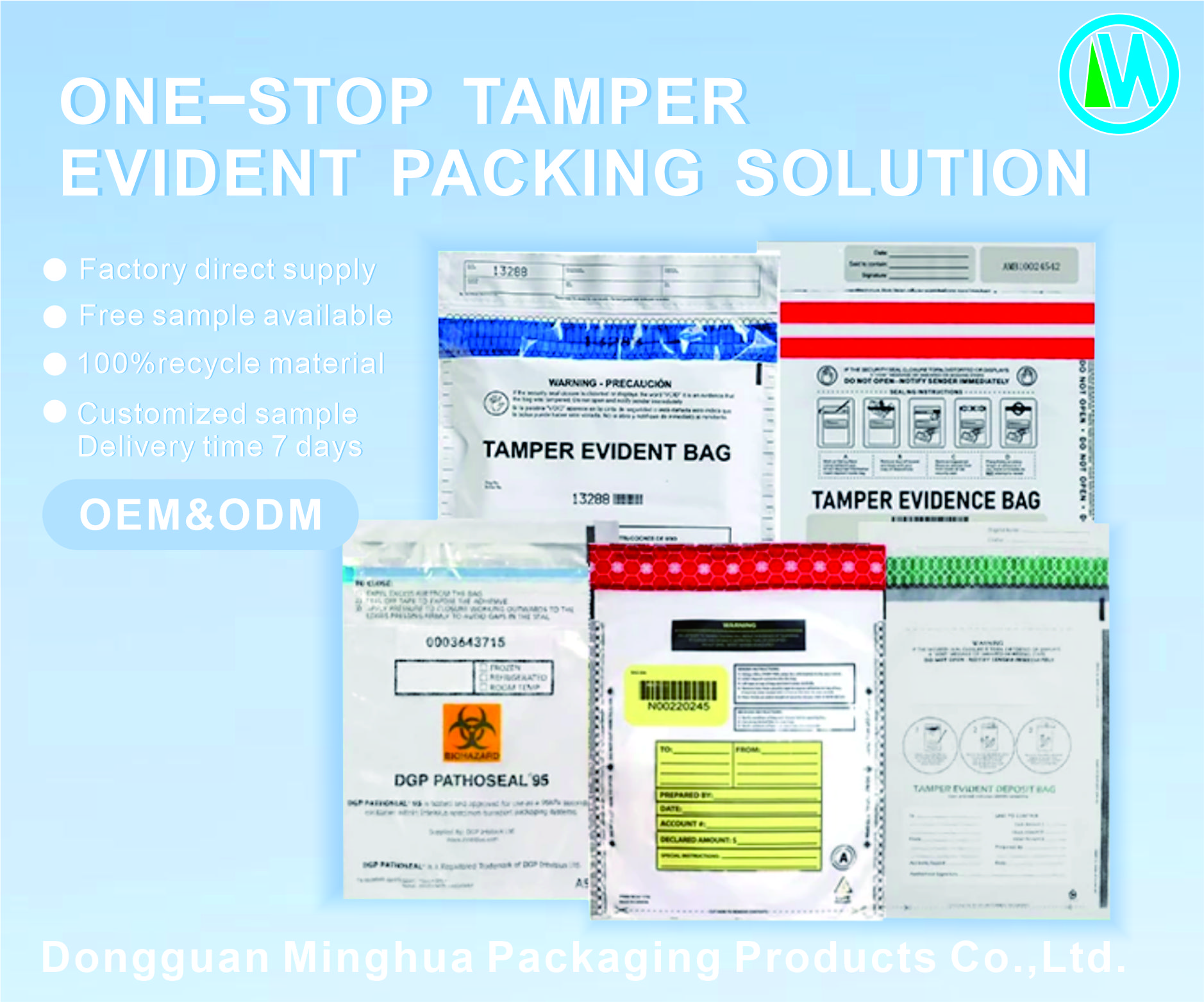 Security Bag Tamper Evident Money Bag Tape Cash Evidence Custom Pe Plastic High S
