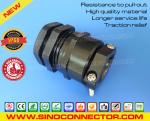 IP68 Nylon Plastic Black PG Cable Glands PG9-PG48 with Traction Relief (Strain