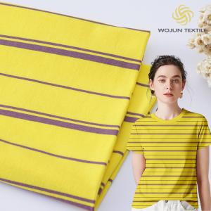 Quality High Quality And Fashionable Healthy Breathable Striped Knit Fabric For T-Shirt wholesale