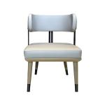 Unfixed Leather Padded Hotel Dining Chair Furniture Wooden Framework