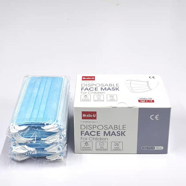 Type IIR Disposable Surgical Face Mask , 3ply Surgical Face Mask For Kids And