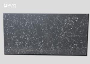 Quality Black Polishing Quartz Stone Slab For Kitchen Countertop Non Contaminated wholesale