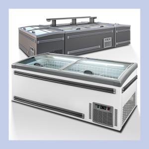 Quality Commercial Supermarket Sliding Door Combination Island Freezer For Frozen Foods wholesale