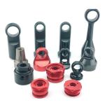 High Precision Red Powder Coated ATV Parts for UTV Shock Absorbers and