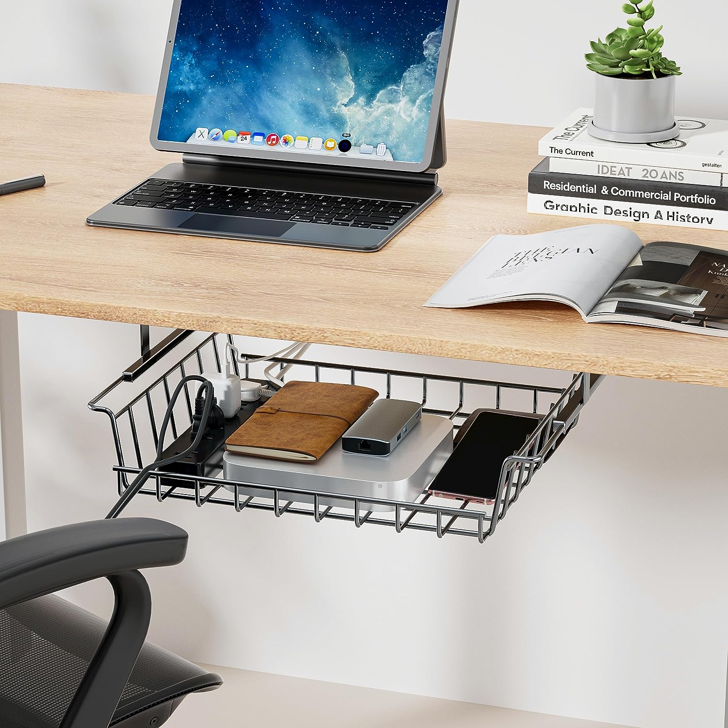 Under Desk Storage Shelf Cable Management Tray Under Desk Metal Under Desk Drawer Tray