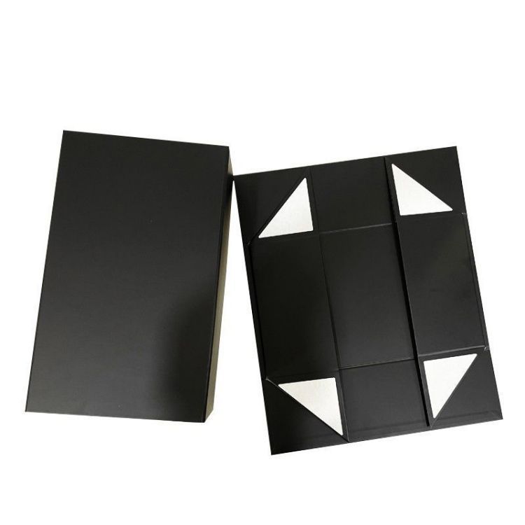 Qingdao Custom Luxury Magnetic Folding Packaging Box Gift Carton Cardboard Paper Boxes for Garments Shoes Wigs Cosmetics Hair Extension Jewellery Jewelry