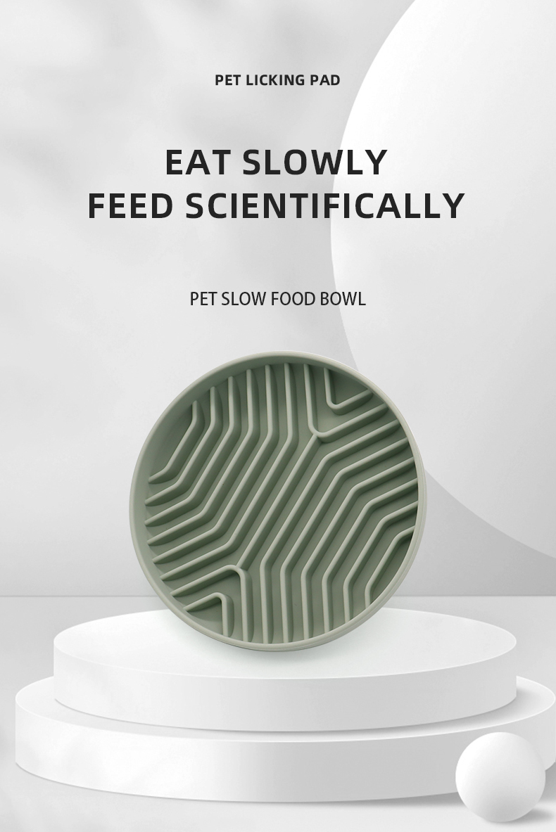 No Choke 500ml Slow Feeder Puppy Bowl Personalized Silicone Slow Feeder