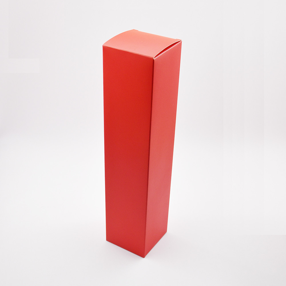 Custom Red Single Bottle Gift Box For Champagne Smooth Surface