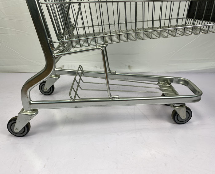 Customizable Logo Steel Shopping Cart 125L Supermarket Shopping Trolley Cart