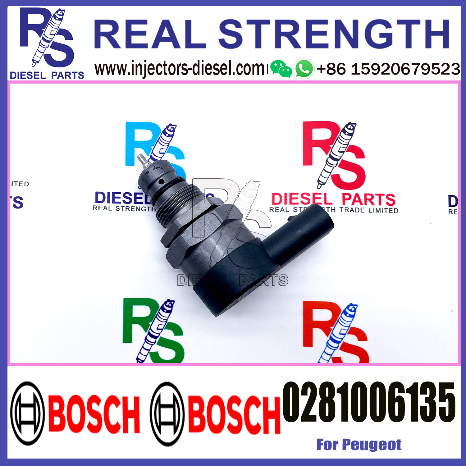 BOSCH Control Valve 0281006135 DRV Regulator Solenoid 0281006135 for Peugeot