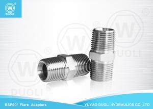Quality British Standard Male Thread BSPT Pipe Fittings , Metric Hydraulic Hose Fittings wholesale