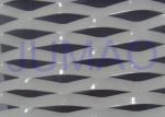 Electric Galvanized Aluminum Expanded Metal , White Metal Sheet With Holes