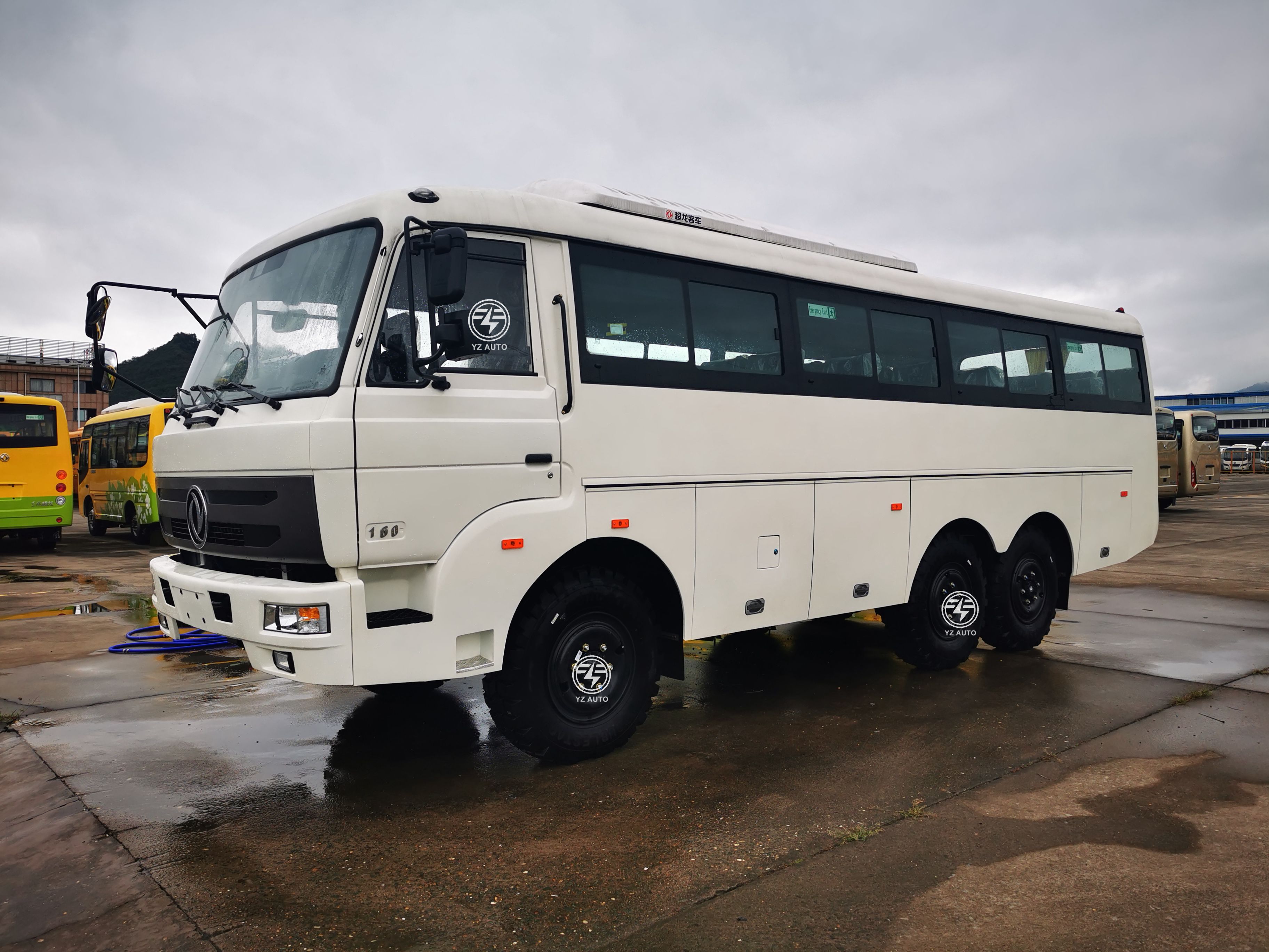 Dongfeng Mid-size 30-seat Luxury Coach Bus for Long Distance Travel Diesel Tyre 11R18