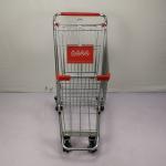 60L American Style Steel Shopping Cart Q195 Steel Chain Retail Shopping Trolley