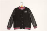 PU Sleeve Ladies Black Bomber Jacket 10A 12A 14A Sample free