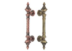 Quality Decorative entrance Door Pull Handles zinc alloy glass pull , big zinc alloy handle wholesale