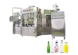 Quality Rinsing Filling Glass Bottle Alcoholic Carbonated Beer Can Filler Machine wholesale