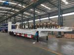60 Ton Low Bed Semi Trailer With 12.00r20 Tire For Long Haul Freight Transport