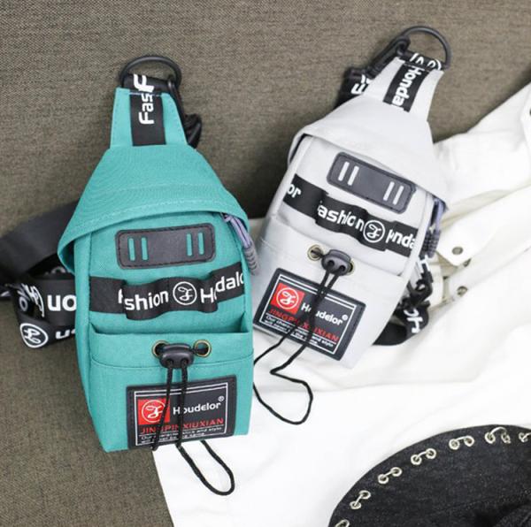 Artistic trend ribbon chest bag, Japanese and Korean personality creative