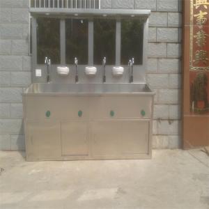 Quality 2400mm Two Position Hospital Scrub Sink , Hospital Hand Washing Sink 1.5mm wholesale