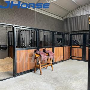 Quality Powder Coating 2.5m-4.0m Indoor European Horse Stalls With Front Sliding Doors wholesale