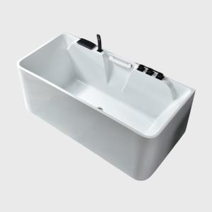 Quality Contemporary 1600mm Back To Wall Bath Freestanding Acrylic Soaking Tubs OEM wholesale