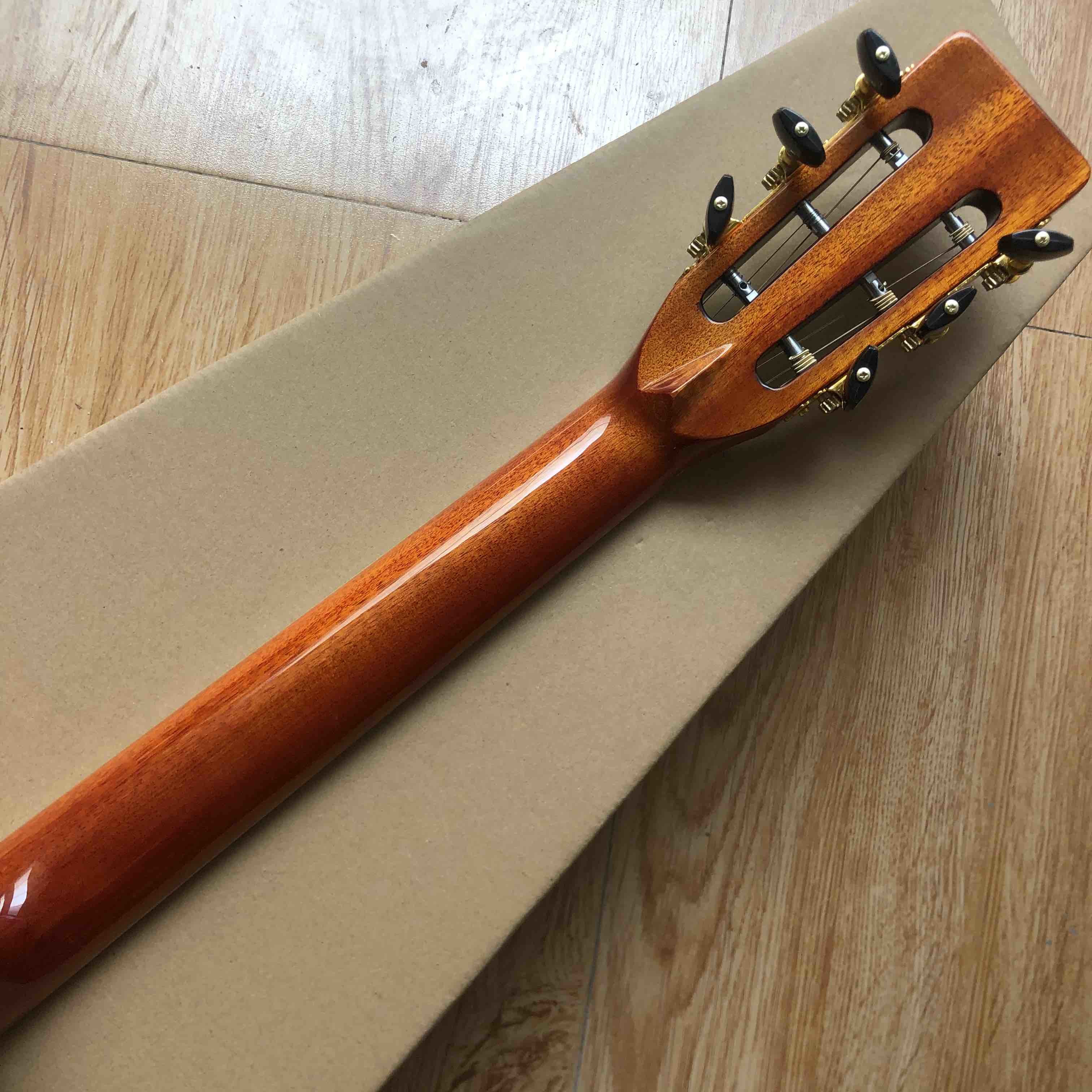 All Solid KOA Top 00045 Style 39" Acoustic Guitar Classic Guitar Head Style with Fishman EQ 301 Full Abalone Binding
