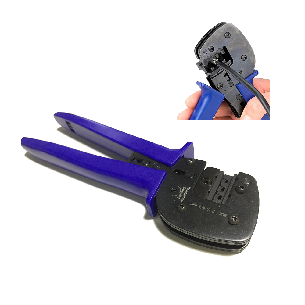 MC 4 Solar PV Hand Tool Set Kit Bag Hardware Tool Crimping Plier Wire Cutting Cable Stripper Spanner Screwdriver for Sol