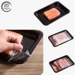 Premium Disposable Black Plastic Meat Trays Customizable Design For Freshness