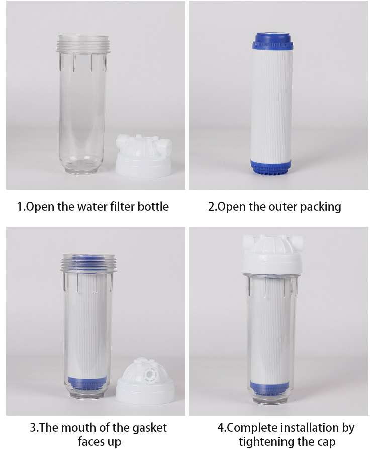 USB Powered Coconut Shell Activated Carbon Water Filter Element for Bacteria and Odor