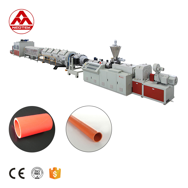 Double-screw 85kW 50-160 PVC Pipe Extrusion Line for Superior PE WPC PPR and Filament