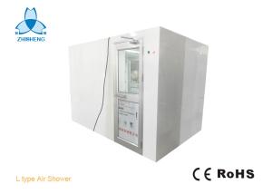 Quality L Type Corner Air Shower With Aluminum Swing Doors For 5-6 Persons Class 1000 Clean Room In Indonesia wholesale
