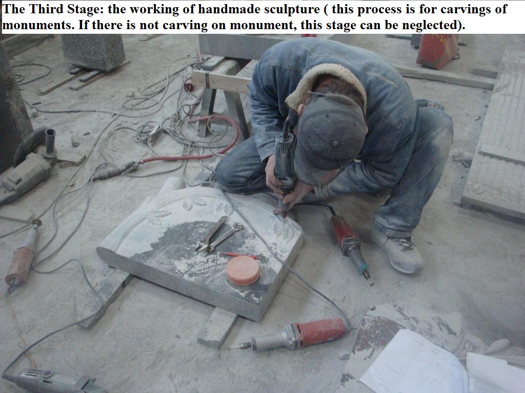 russian style upright granite tombstone factory