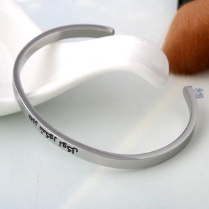 Quality Stainless steel open bracelet, Custom Inspirational Jewelry Fashion Stainless Steel Cuff Bangle Bracelet wholesale
