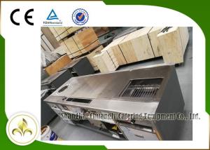 Quality Rectangle Teppanyaki Grill Table , 2.2 Meter Induction Soup Stovetop Barbecue Grill wholesale