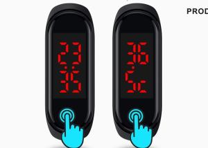 Quality Electronic Thermometer Wristband , Time Display Temperature Control Wristband wholesale