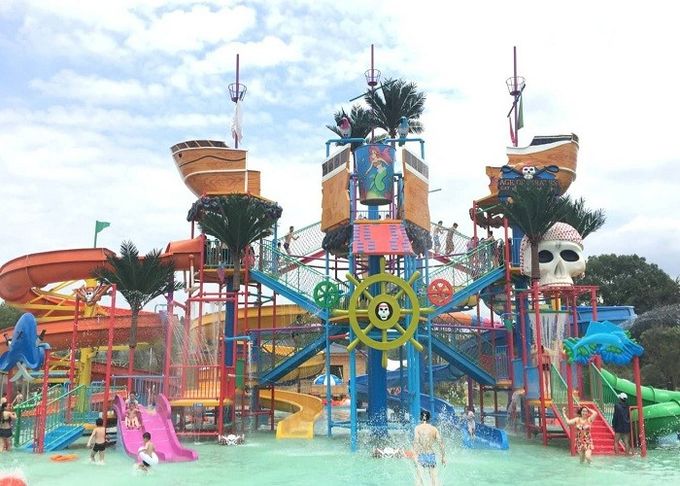 50 Persons 30m3/H Aqua Playground Pirate Ship Water House 4