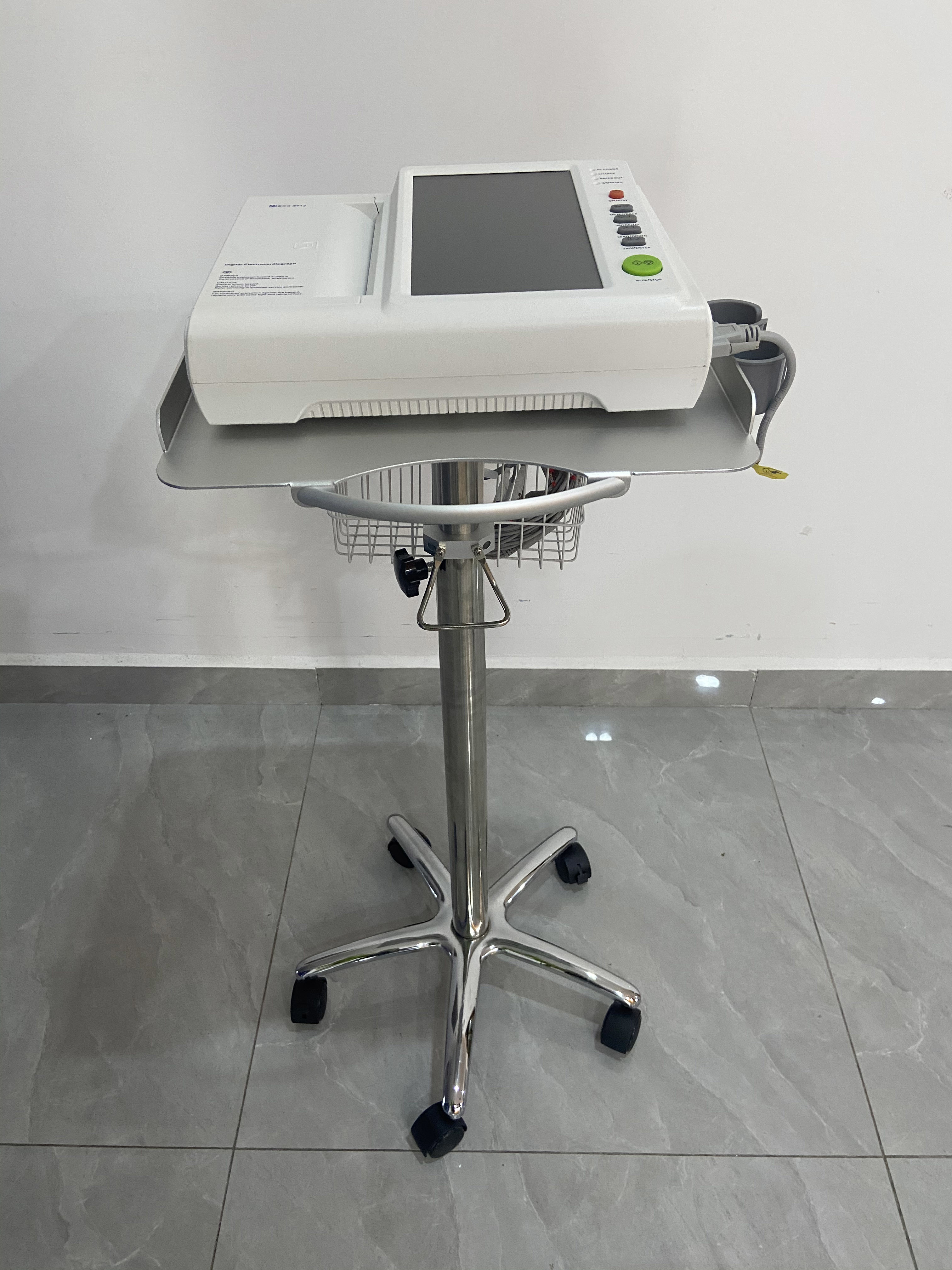 Medical Furniture Instrument Cart Hospital Cart Trolley Medical Equipment Trolley Ecg Fetal Monitor Trolley