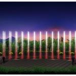 Stainless Net Large Dry Outdoor Floor Water Fountain