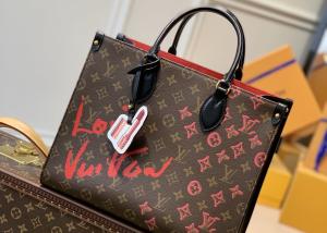 Quality Graffiti Art Series Monogram printing leather Women fashion handbag toron handle high capicity bag wholesale