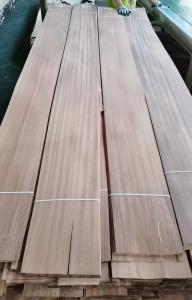 Quality 1MM Furniture Sapele Wood Veneer Sapelli Flat Cut Panel AA Grade wholesale