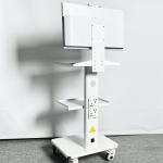 Oral Scanner Mobile Nursing Cart White Color Mobile Dental Trolley With Power