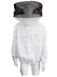 Round Veil White Bee Jacket with Round Hat of Beekeeping Protective Clothing