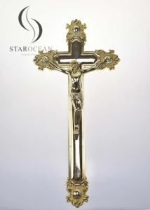 Quality Gold High Quality Plastic Jesus Funeral Cross Coffin Accessories OEM/ODM Service PJ03 wholesale