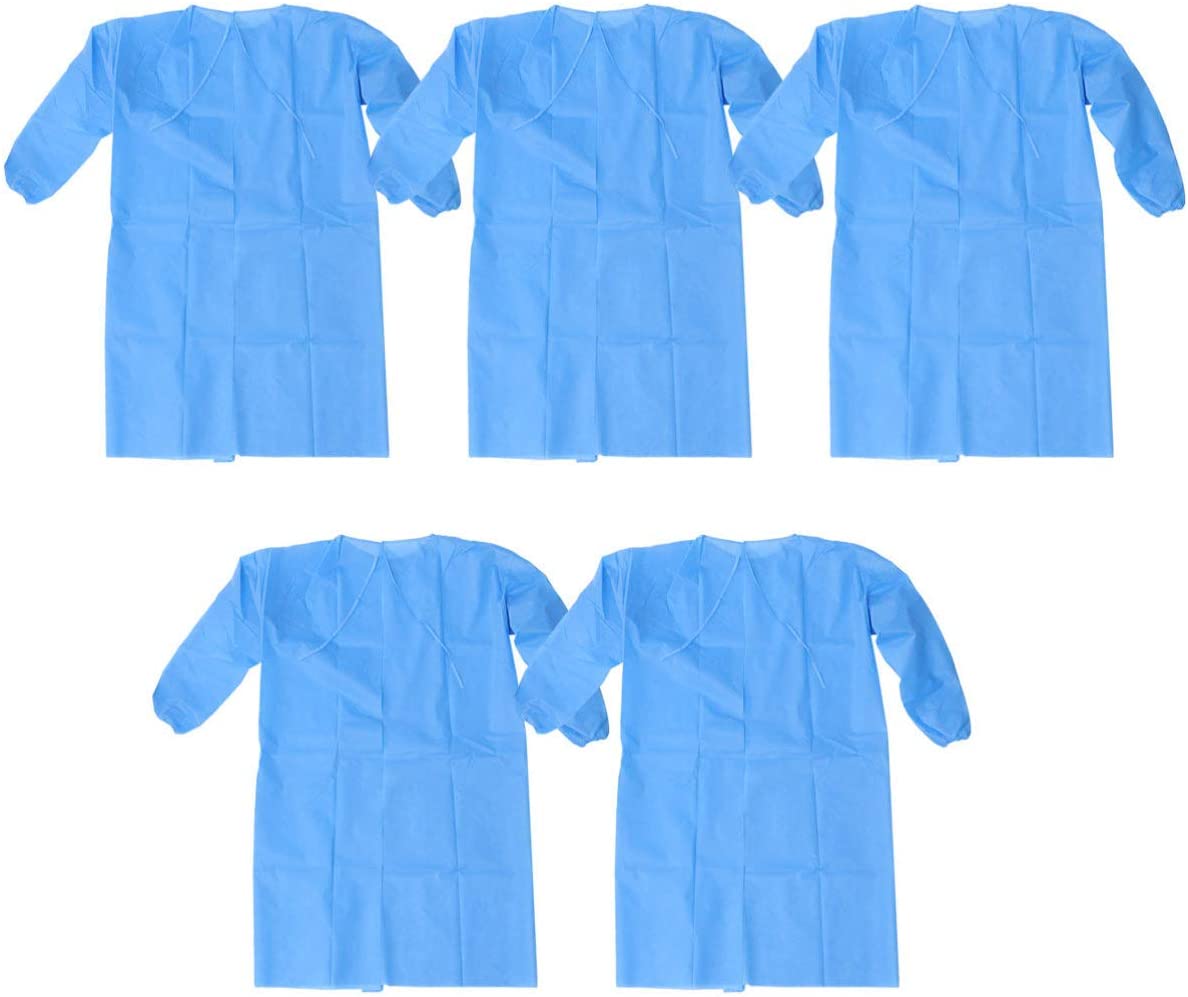 Antibacterial Plastic Disposable Aprons , Waterproof Protective Clothing Aprons