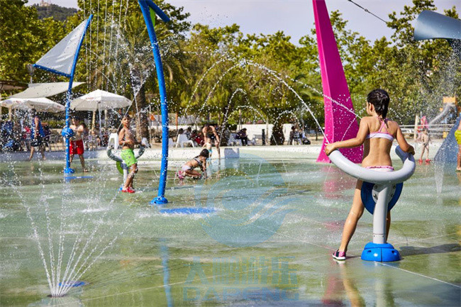 Aqua Spray Park 304 Stainless Steel Double Spray Water Gun For Children Splash Zone