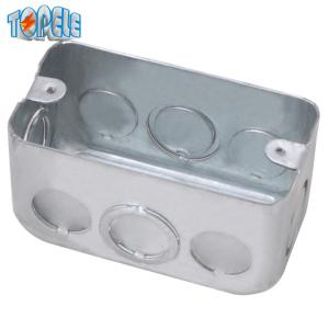 Quality 1 Gang Rectangular Electrical Junction Box Galvanized Steel 2x4 Inch wholesale