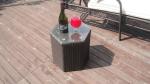 Wicker Rattan Sun Lounger , Lounge Chair Set For Patio / Balcony