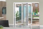 Tempered Single Glass Aluminum Alloy Door Commercial Against Insects