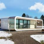 High Quality Waterproof 20ft Apple Cabin Assembled Container Glass Houses Villa